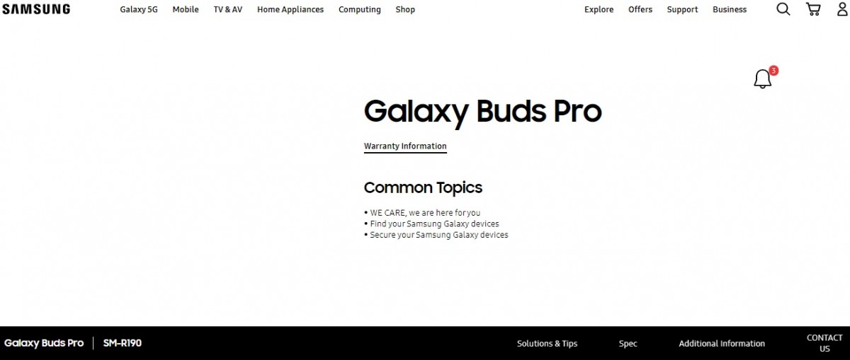 سامسونج تؤكد Galaxy Buds Pro قبل الإطلاق الرسمي 1