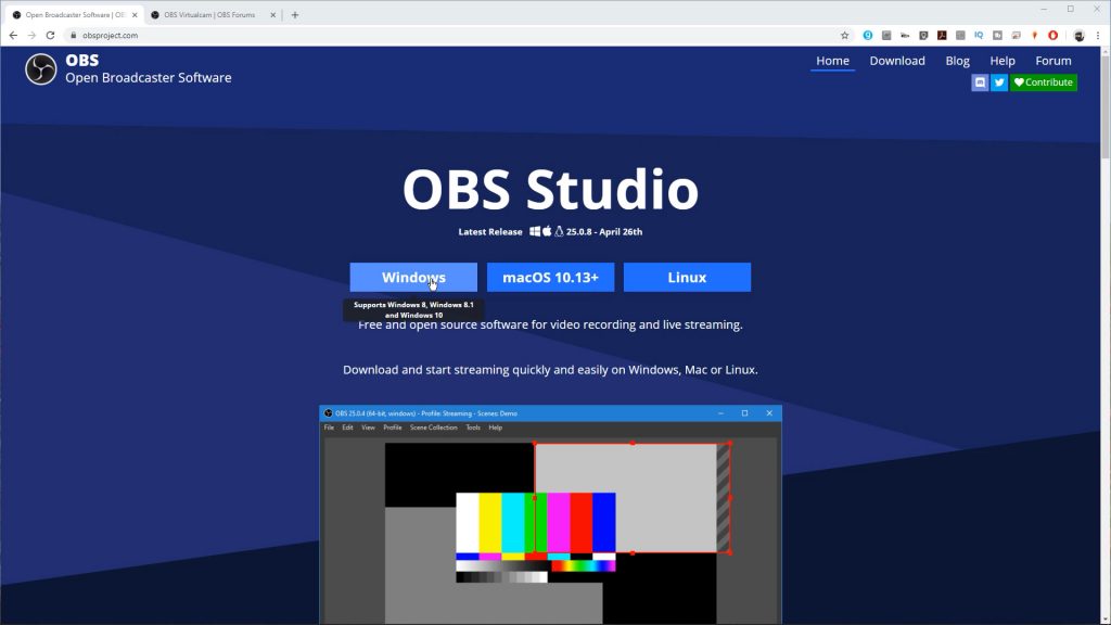 تسجيل شاشة ويندوز 10 باستخدام برنامج OBS