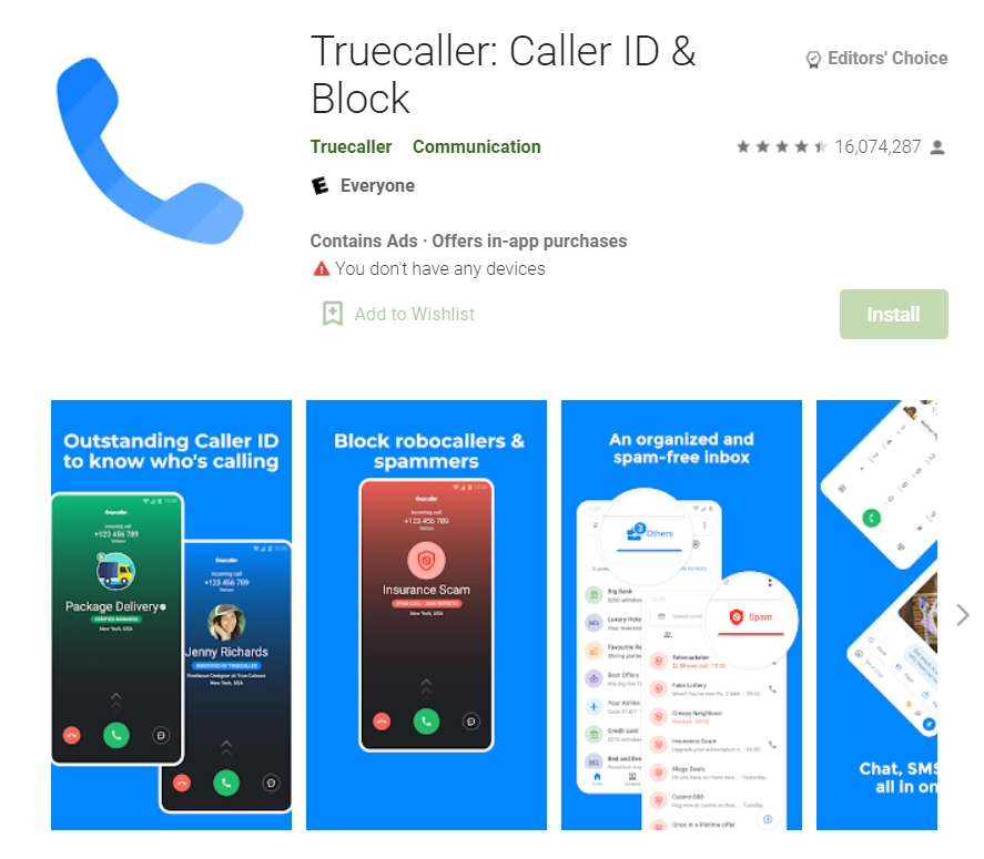truecaller android - برنامج كشف اسم صاحب الرقم