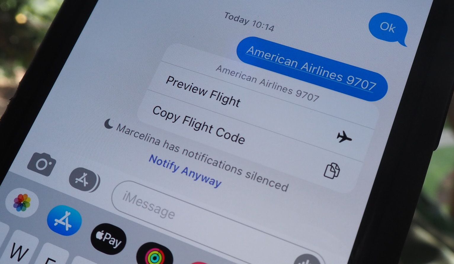 يمكنك تتبع رحلات الطيران عبر iMessage على ايفون